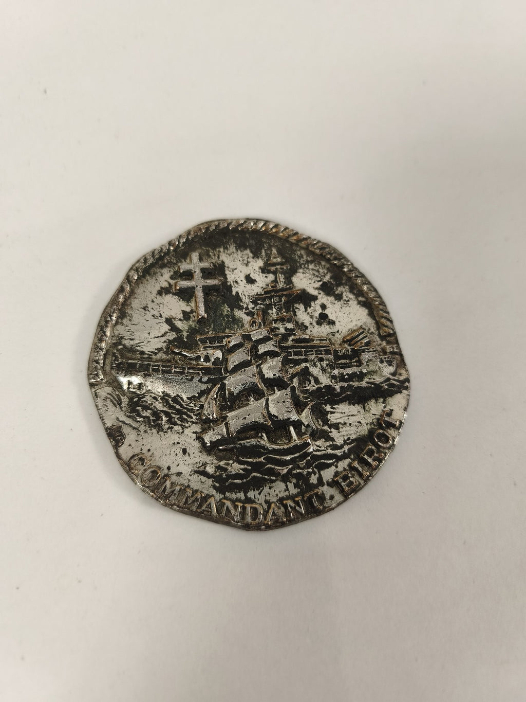 Médaille ancienne Commandant Eirot vintage collection militaire rare rétro