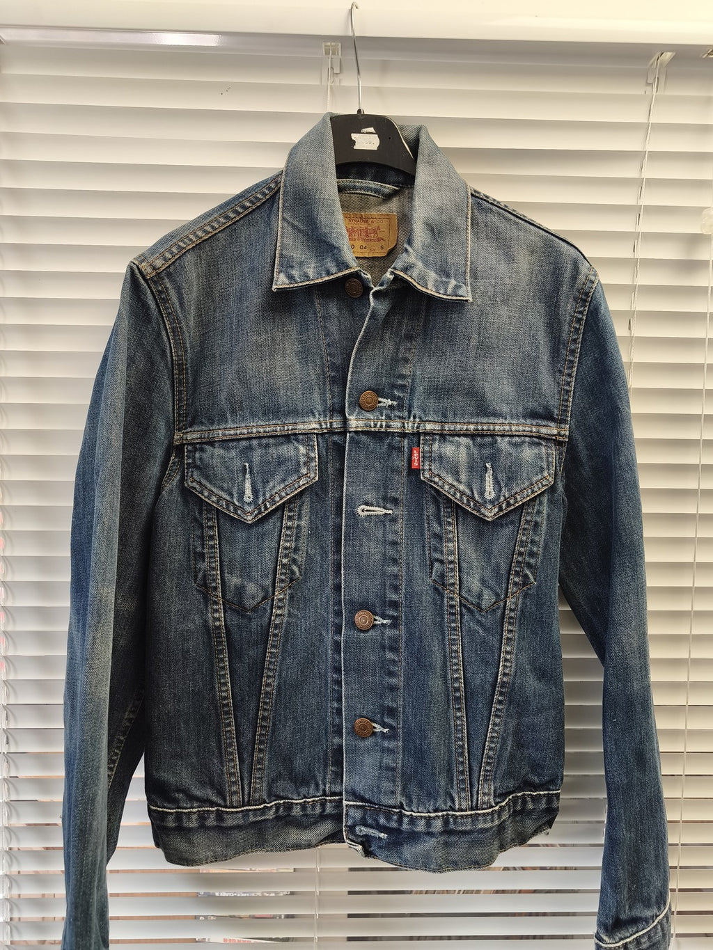 Blouson vintage homme Levi's en jean taille S, veste ancienne rétro collection