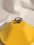 Bague fantaisie vintage taille 42 motif feuille rétro, anneau ajustable