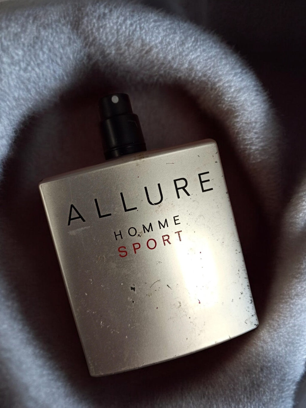Flacon factice ALLURE HOMME SPORT vintage ancien déco parfum rare