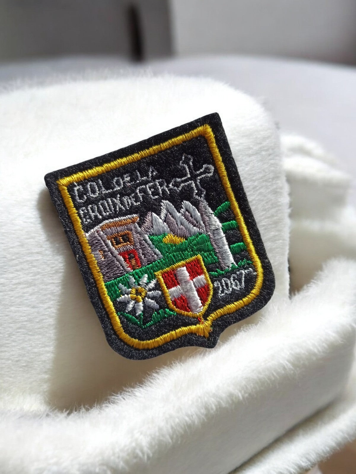 Patch brodé Col de la Croix de Fer 2007 écusson montagne vintage ancien