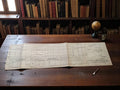 Plan avion ancien en bois, blueprint vintage déco bureau, schéma modélisme