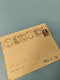 Ancienne enveloppe philatélie Blois cachets 1952 imprimé Algérie vintage