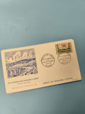 Ancienne enveloppe philatélie 1960 Cannes premier jour Europe timbre illustrée
