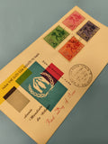 Ancienne enveloppe FDC Vietnam réfugiés 1960, timbres colorés, oblitérée