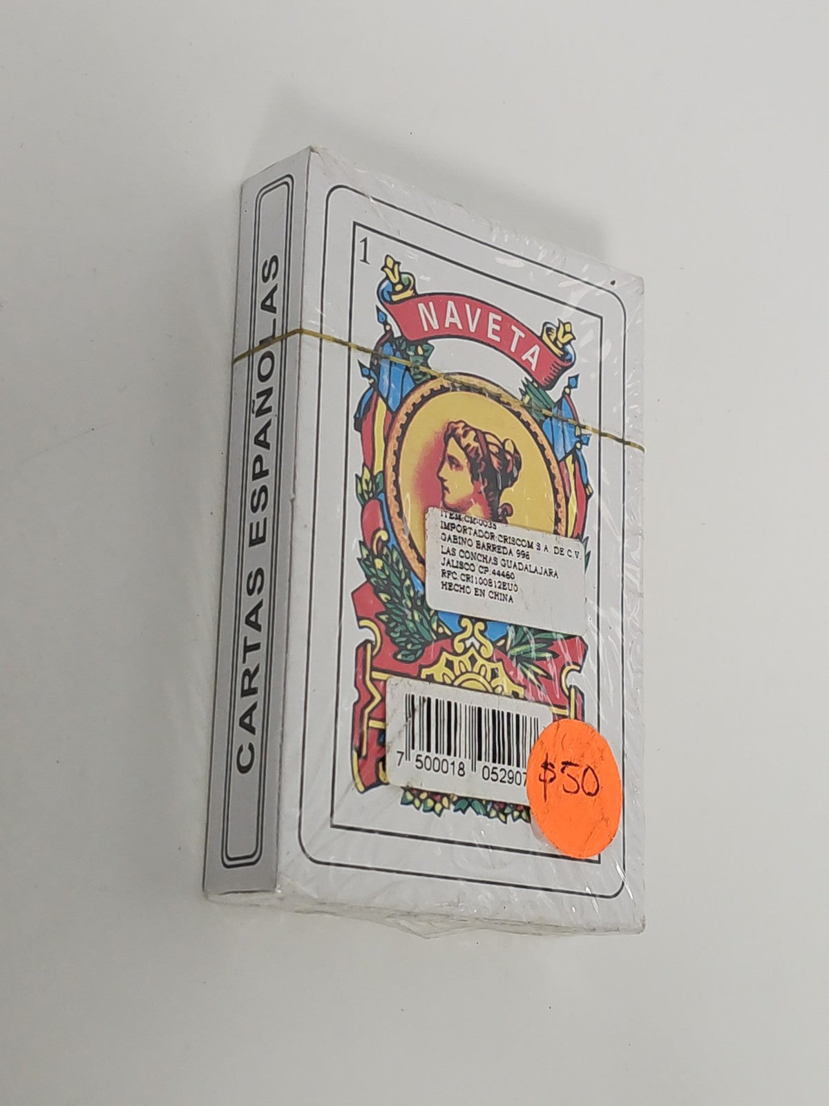 Jeu de Cartes Espagnoles Naveta neuf ? Jeu traditionnel espagnol complet