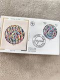 Lettre FDC 1980 Agam Message de Paix Premier Jour France philatélie vintage