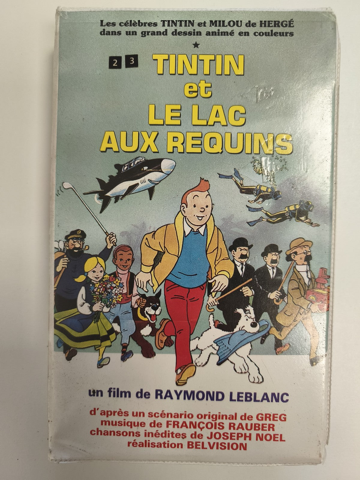Cassette VHS Tintin Le Lac aux Requins film animé français d?occasion Hergé