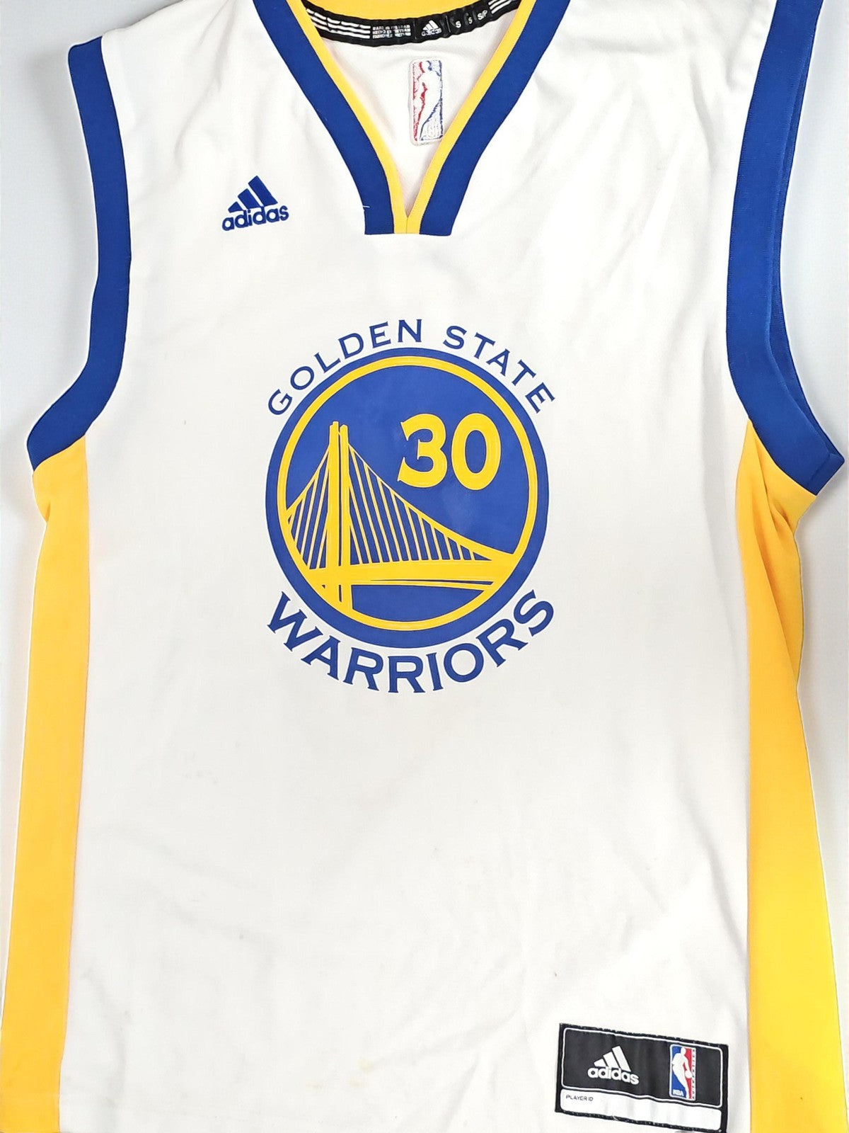 Maillot NBA Golden State Warriors Stephen Curry taille S Adidas officiel