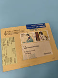 Ancienne enveloppe philatélie Japon affranchissement timbres illustrés vintage