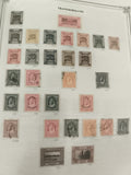 Timbres Transjordanie anciens oblitérés et neufs, motifs arabes et portraits