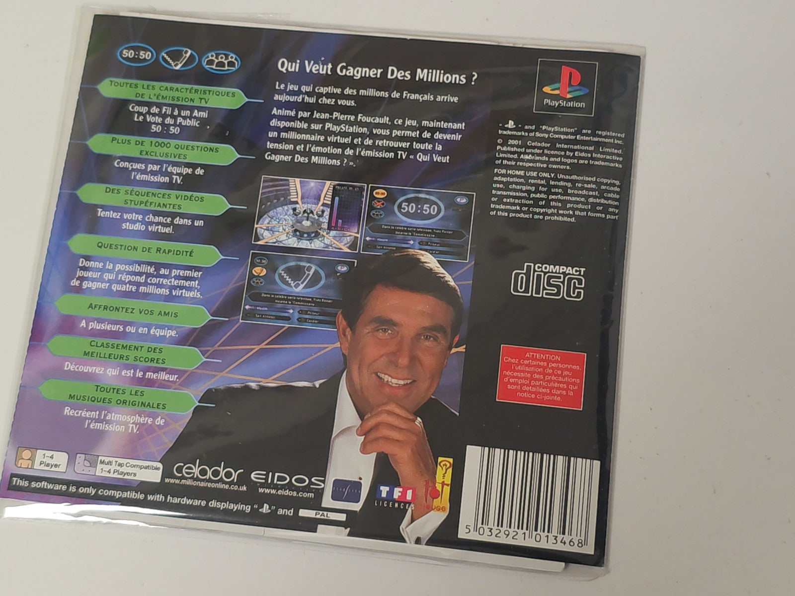 Jeu PS1 Qui Veut Gagner des Millions CD Seul pour Sony PlayStation Occasion