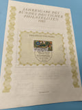Annual Edition Federation German Philatelists 1985 Timbre Philatelie und Flora