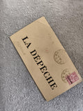 Lettre ancienne LA DEPECHE affranchie timbre 10c France philatélie