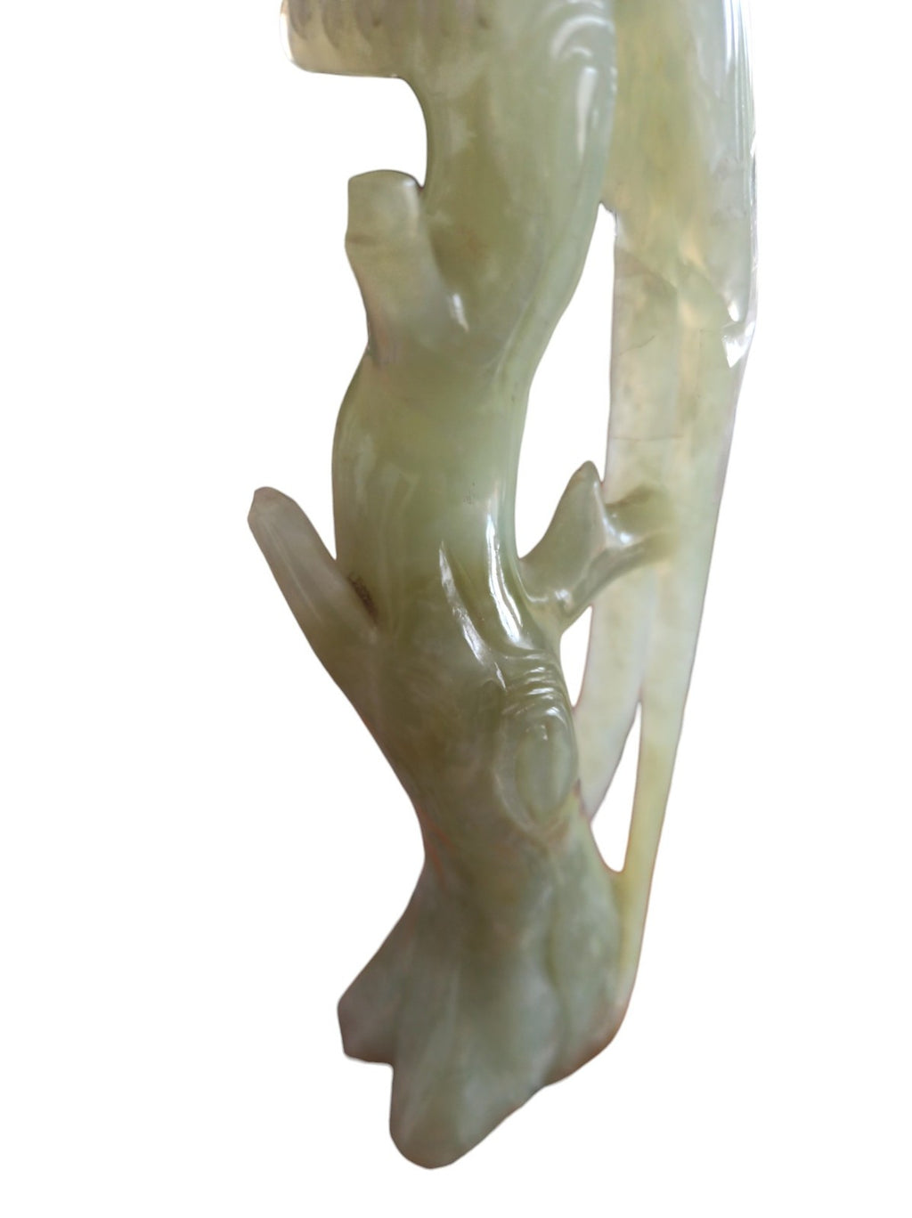 Statue oiseau en jade asiatique ancien, sculpture décorative, authentique rare