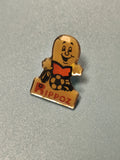 Vintage pin's Rippoz mascotte football ancien badge collection rétro