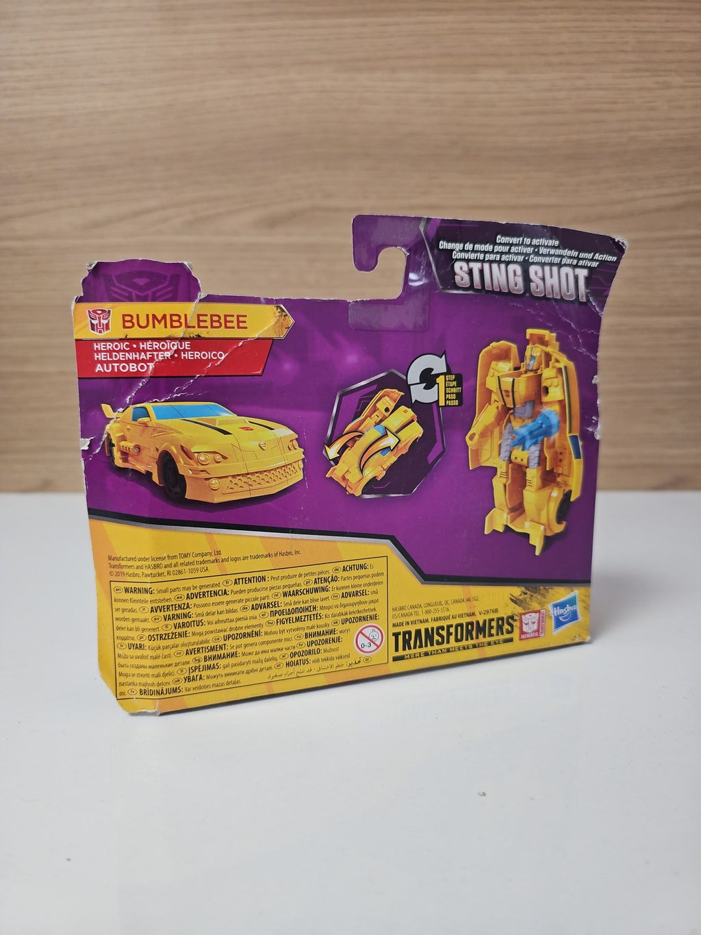 Transformers Cyberverse Adventures Sting Shot Bumblebee figurine Hasbro d'occasi