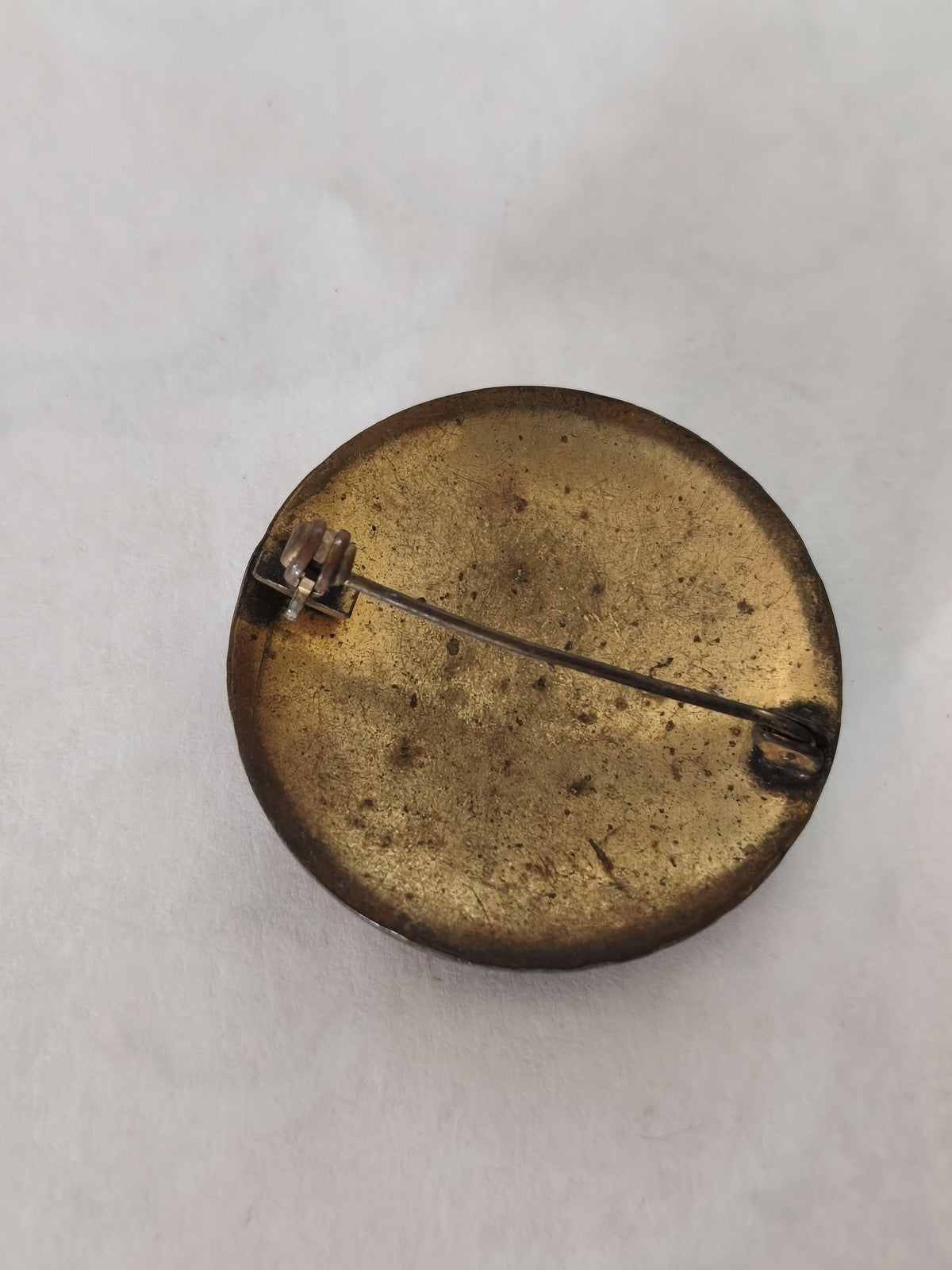 Broche ancienne vintage damas gravée main, portrait femme, bijou rétro collectio