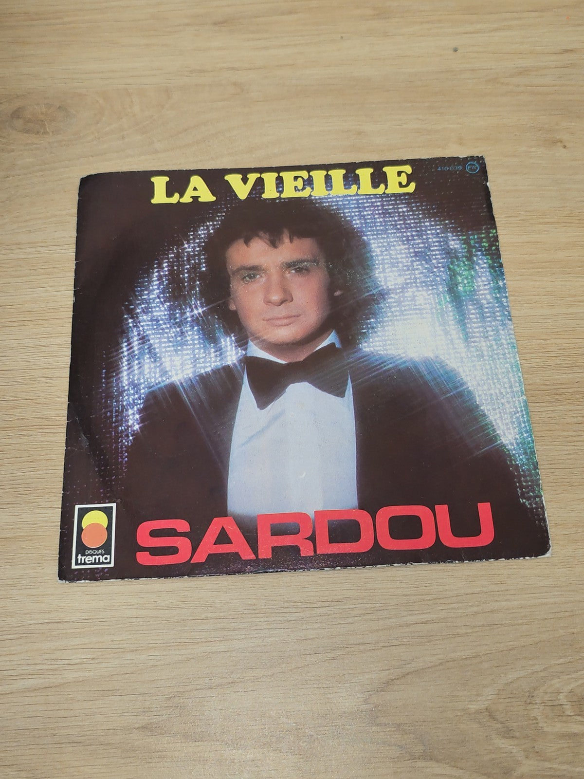 Vinyle 45 tours ancien Michel Sardou rétro collection musique vintage disque