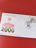 Enveloppe Monaco Premier Jour d?Émission 2000 avec timbre illustré